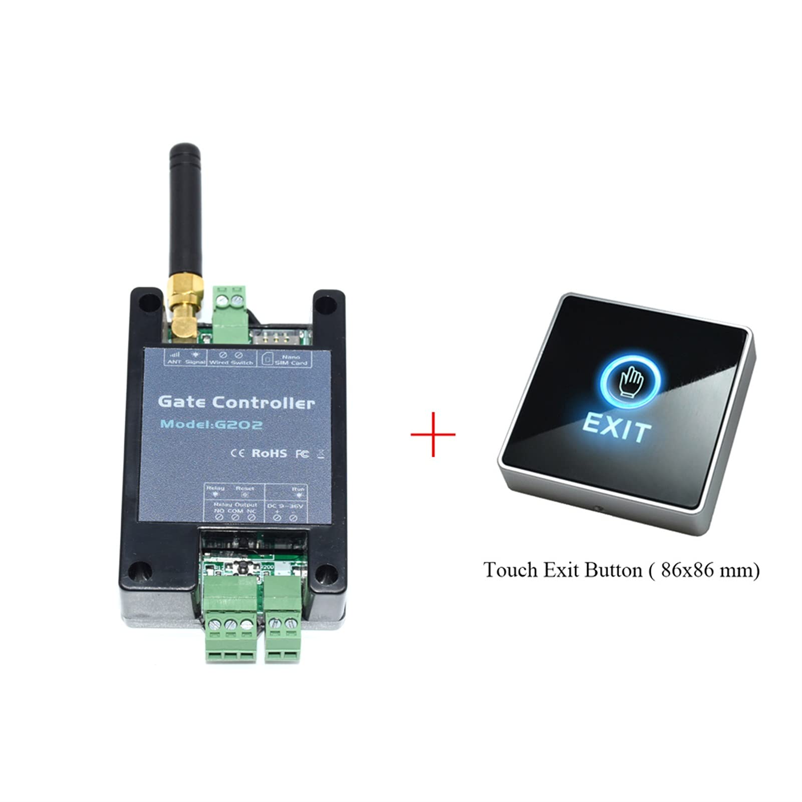 Automatyczne Samozamykacze, GSM. Pilot zdalnego sterowania G202 Przełącznik przekaźnikowy do przesuwnego otwierania bramki garażowej (Wymień RTU5024)(2G With Adapter)