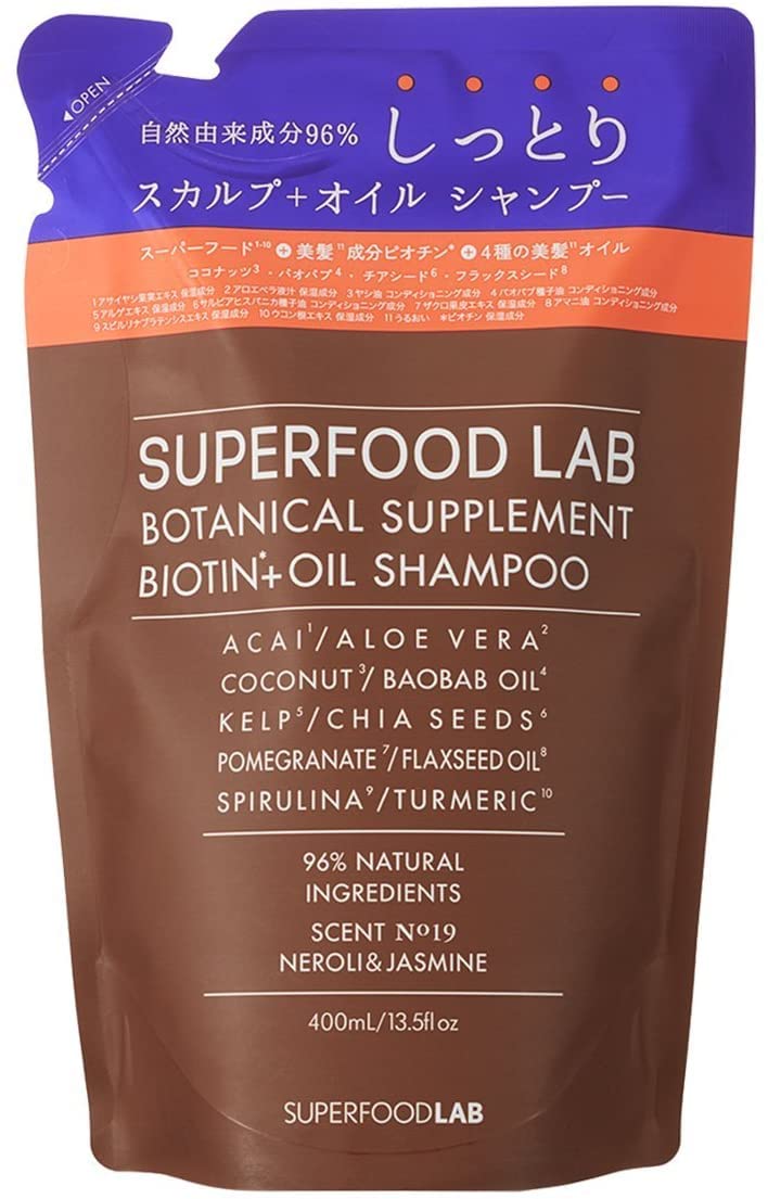 Amazon | SUPERFOOD LAB オイル しっとり シャンプー 詰め替え 400ml