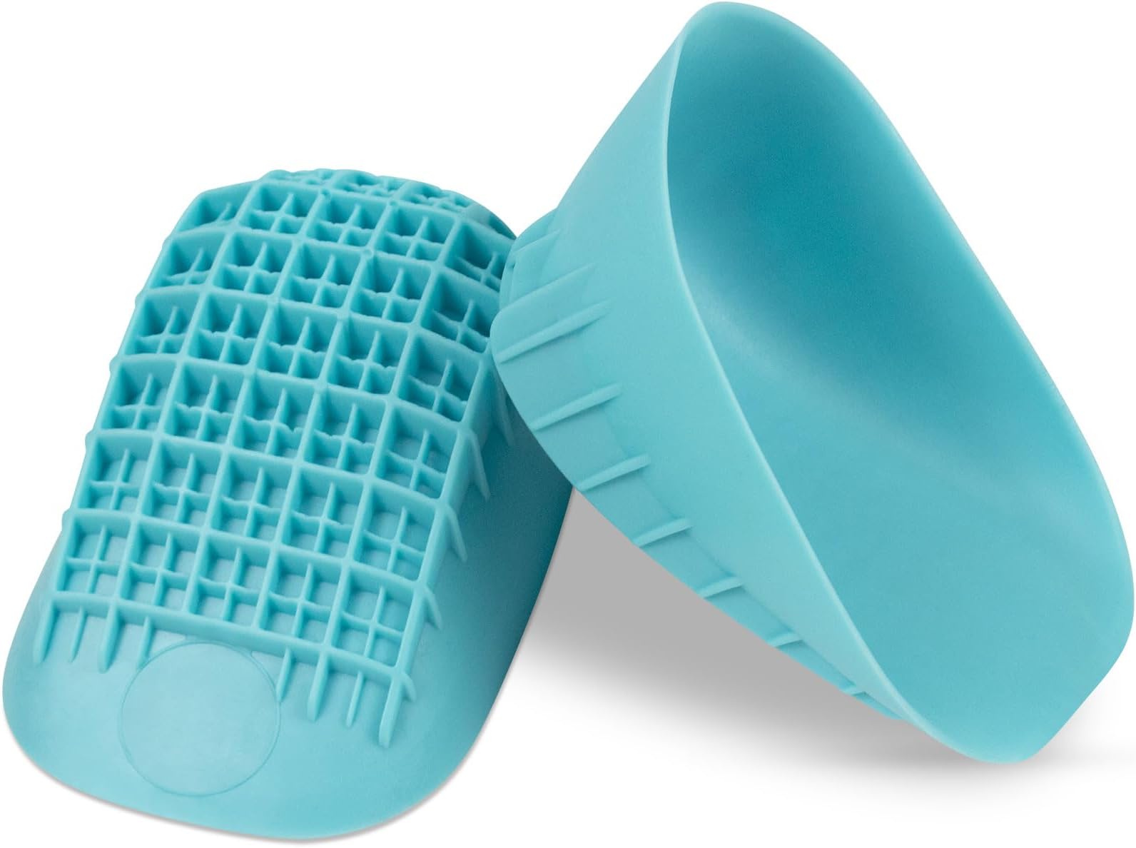 Heavy Duty Heel Cups for Heel Pain Relief & Support - Gel Cushion Shoe Inserts for Severs Disease & Plantar Fasciitis - Strong Honeycomb Pad for Women, Men, Kids - Fits Any Shoes