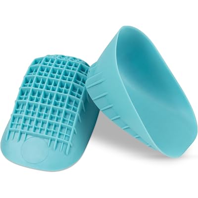 Heavy Duty Heel Cups for Heel Pain Relief & Support - Gel Cushion Shoe Inserts for Severs Disease & Plantar Fasciitis - Strong Honeycomb Pad for Women, Men, Kids - Fits Any Shoes (Medium (1 Pair))