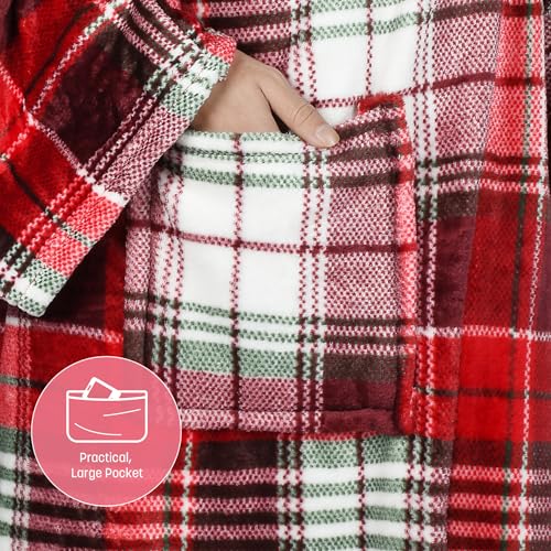 Image of Catalonia Wearable Blanket with Sleeves & Foot Pocket for Adults