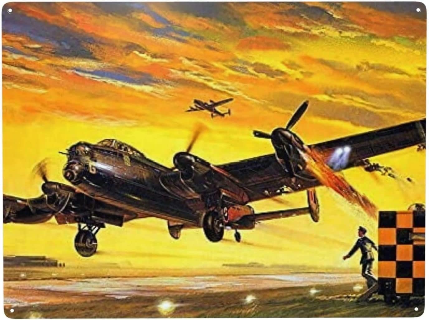 Biopracess Plaque En Métal Pour Décoration Murale Rétro Vintage 20,3 X