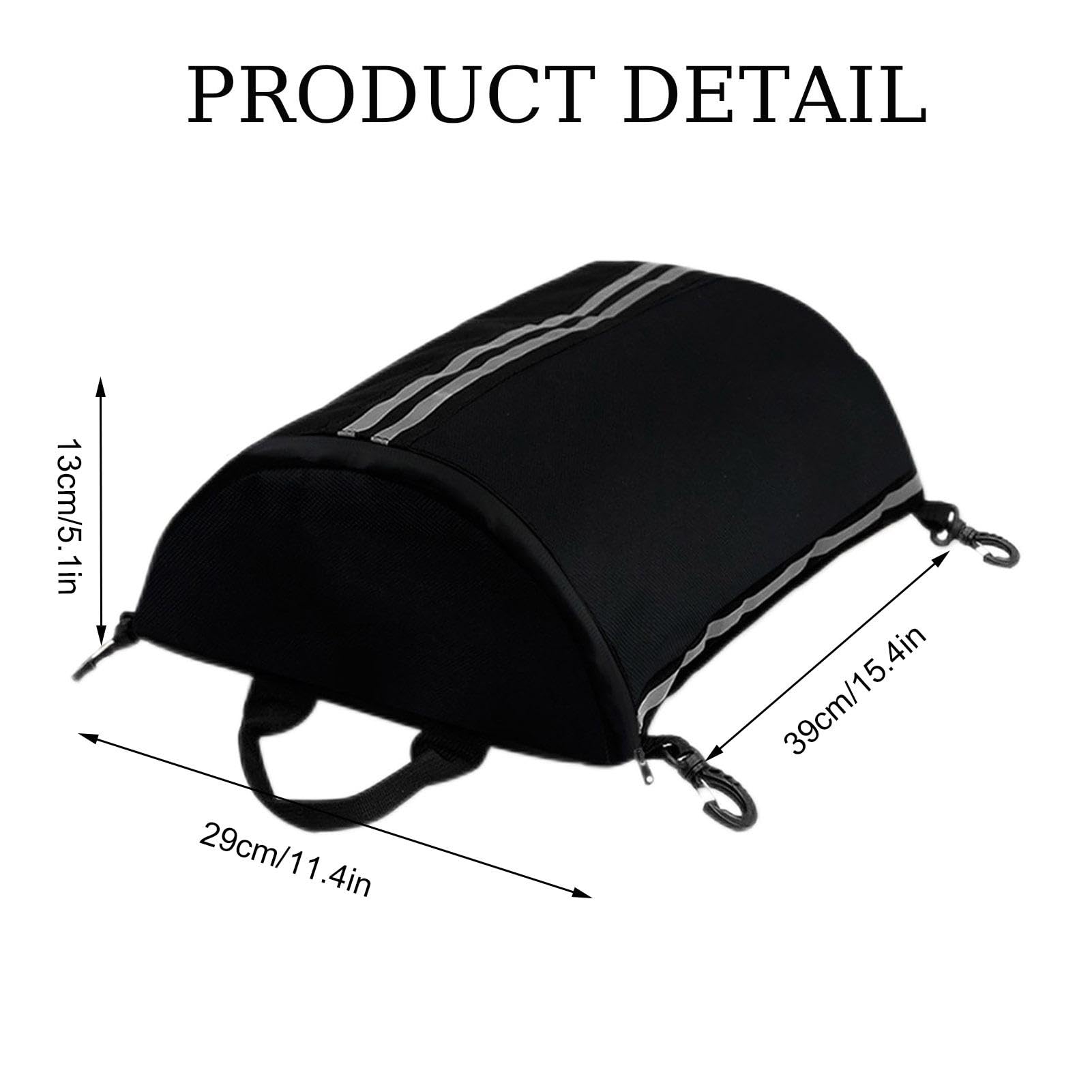 Borsa portaoggetti per kayak – Custodia con cerniera per ponti Sups | Borse da ponte multifunzionali per paddleboard, borsa portatile in rete, per sport acquatici a P