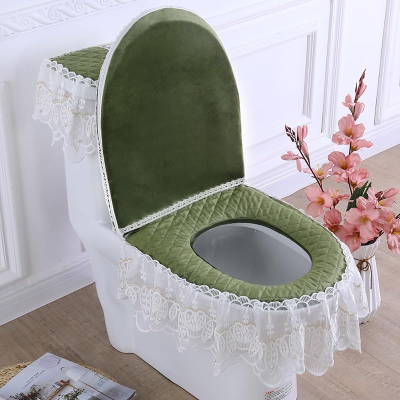 Elegant Lace Toilet Tank Cover Set - 67% Off, Now $10.99 - Image 3