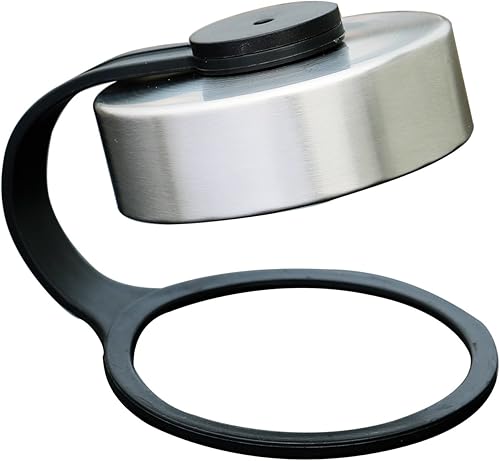 Tapa para botella de agua deportiva de boca ancha, apta para botella Hydro Flask, Simple Modren, tapa plana de acero inoxidable de repuesto
