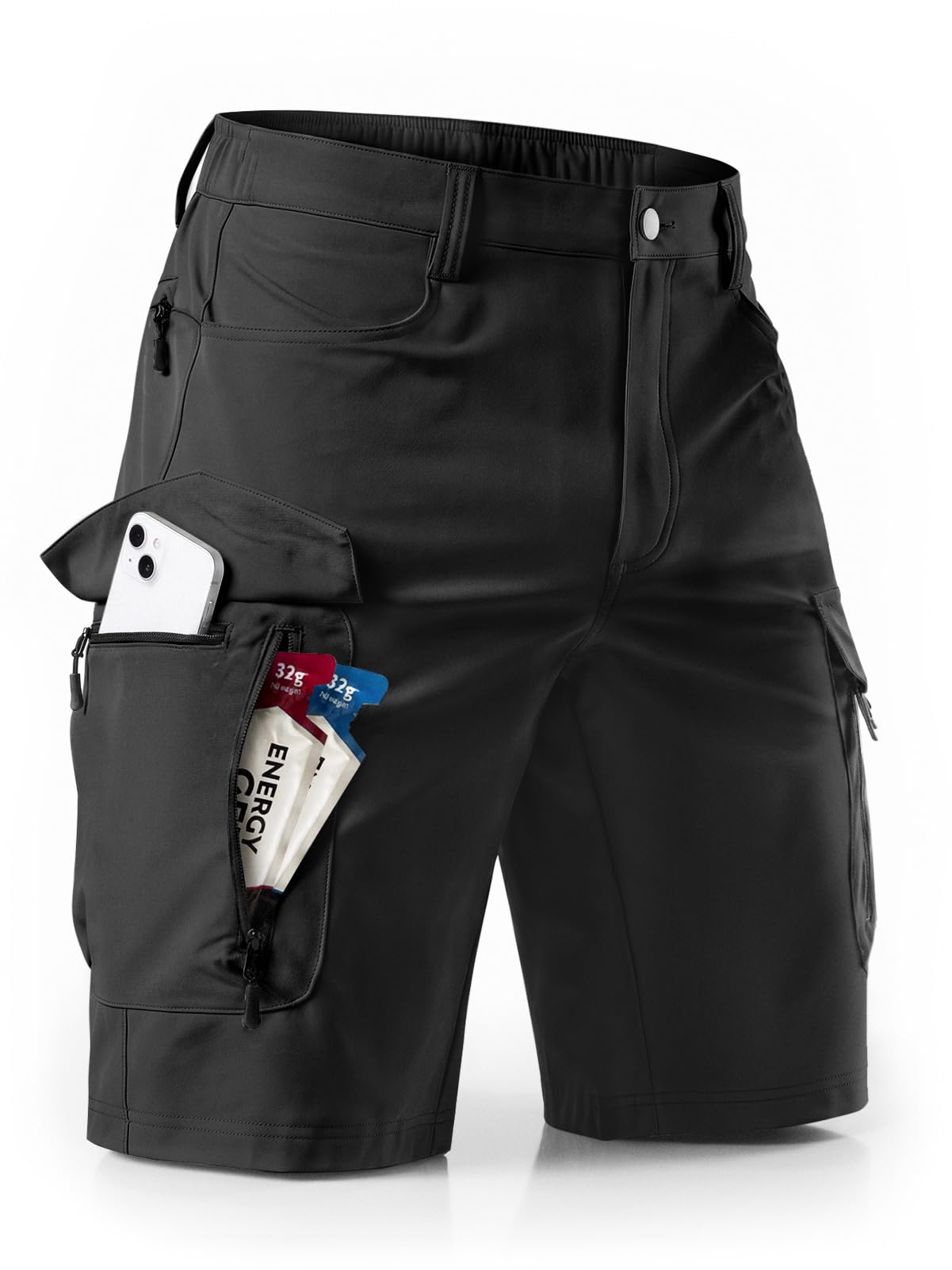 Wespornow Pantalones de Trabajo para Hombres Bermudas Pantalones de Trabajo para Hombres Pantalones de Senderismo Chino Pantalones de Bicicleta de montaña elástica