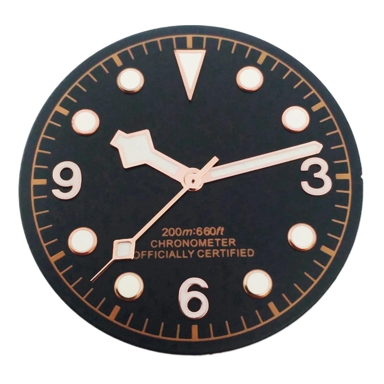 Cadran de montre vert lumineux 30.5mm anti-reflet pour corriger le manque de visibilité NH35