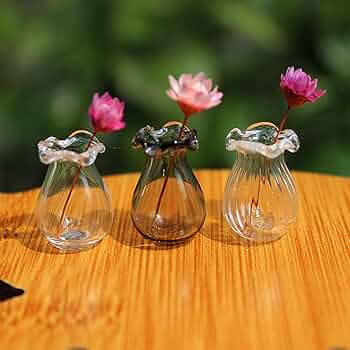 Amazon | Luottus ミニつぼ 花瓶 ミニチュア食器 家具 1/12 密封