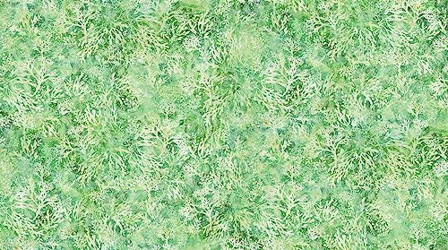 Northcott Vitamin Sea by Debora Edwards & Melanie Samra DP25421 76 Green Coral Fabric