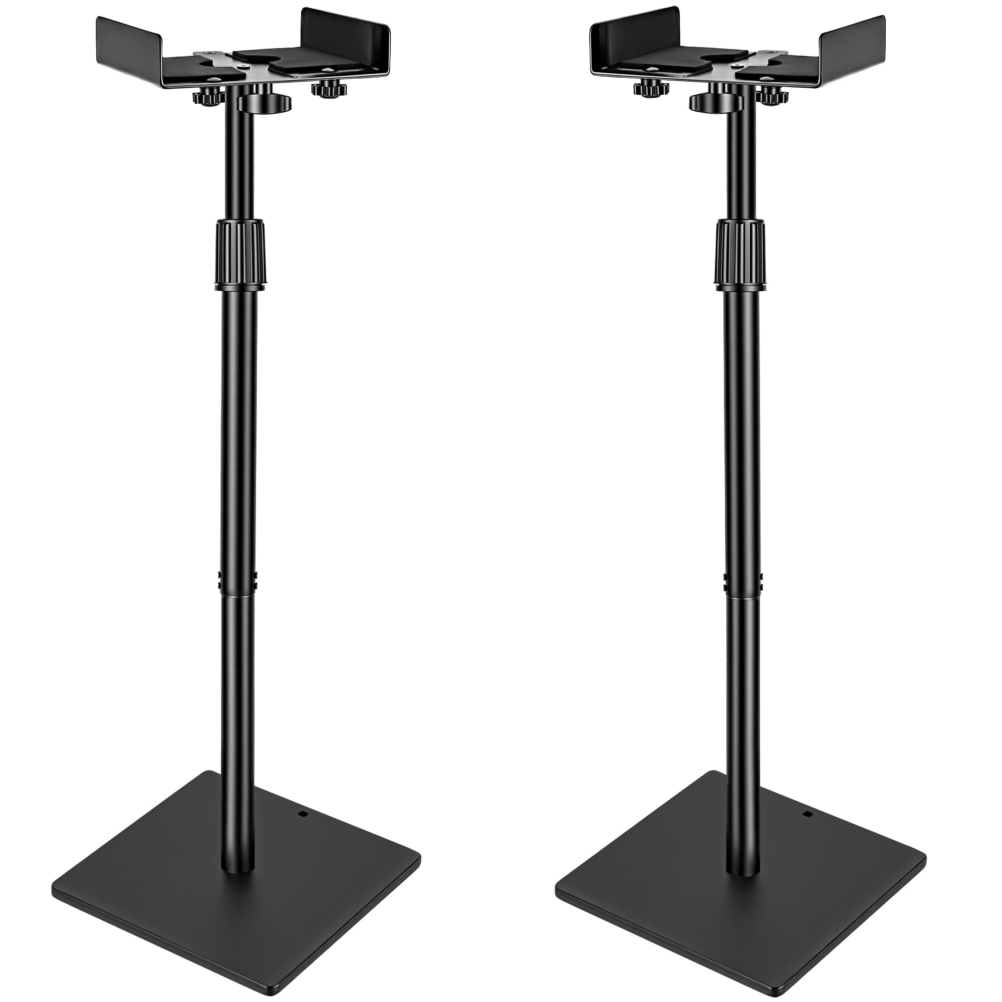 2er-Pack Höhenverstellbare Lautsprecherständer Kompatibel mit 80 bis 105CM | Bodenlautsprecherständer Surround mit Kabelmanagement, Universeller Lautsprecherständer Kompatibel mit JBL Bose