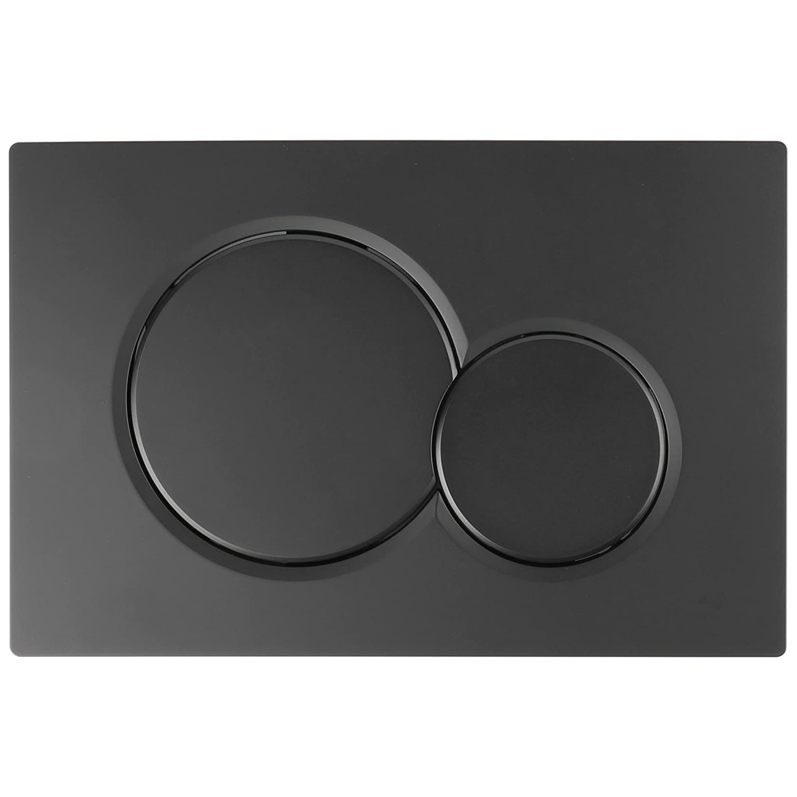 AQUAUNO - Piastra di comando WC con tasti tondi per risciacquo a 2 quantità, pulsante di risciacquo a risparmio d'acqua, compatibile con Geberit Sigma