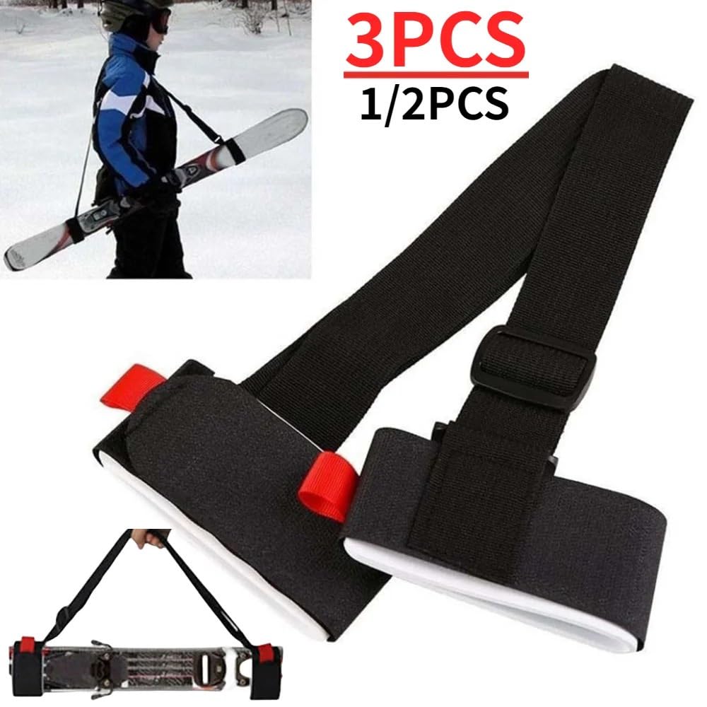 Torby na buty narciarskie Pasek do noszenia kijków narciarskich, regulowany, na ramię, uchwyt, hak, snowboard, pętla, akcesoria narciarskie torba bagażowa
