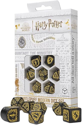 Harry Potter Hufflepuff - Dados modernos color negro