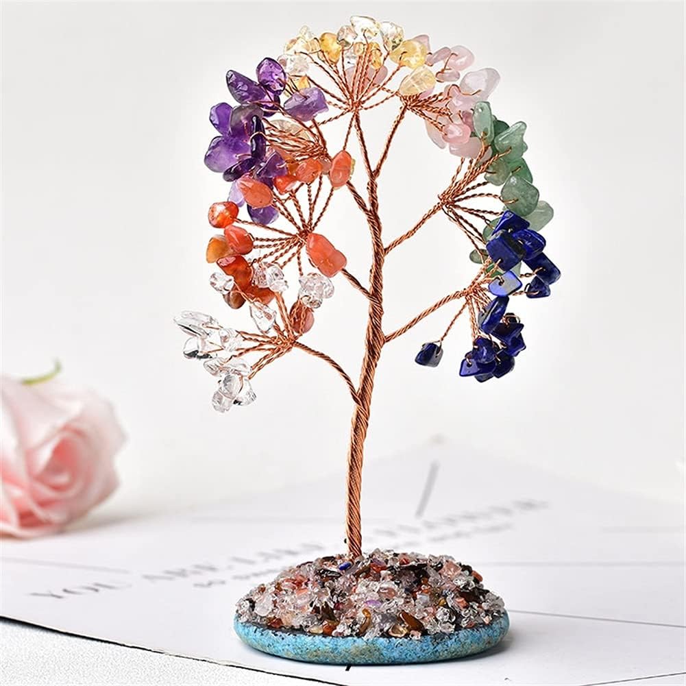 Health & Household Natural Amethyst Tree of Life Rock Mineral Specimen Agate Reiki Healing Home Decoration Ornaments Lucky Tree DIY Gifts Souvenir (Color : Lapis Lazuli, Size : 1pc)