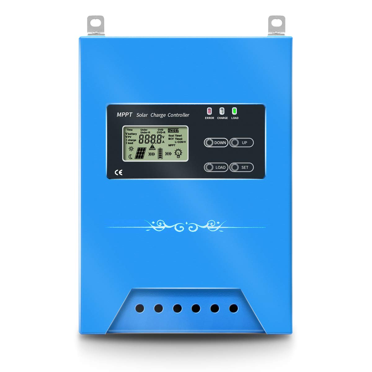 50A MPPT Solar Charge Controller 12V/24V/48V Auto Working Buck Solar Panel Battery Regulator Maintainer with LCD Display for Solar Panel Battery Overload Protection