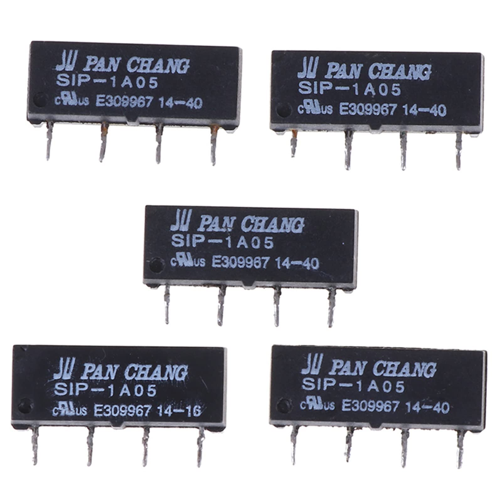Relais SIP-1A05 5V lot de 5 pièces interrupteur Reed 4 broches pour circuits imprimés