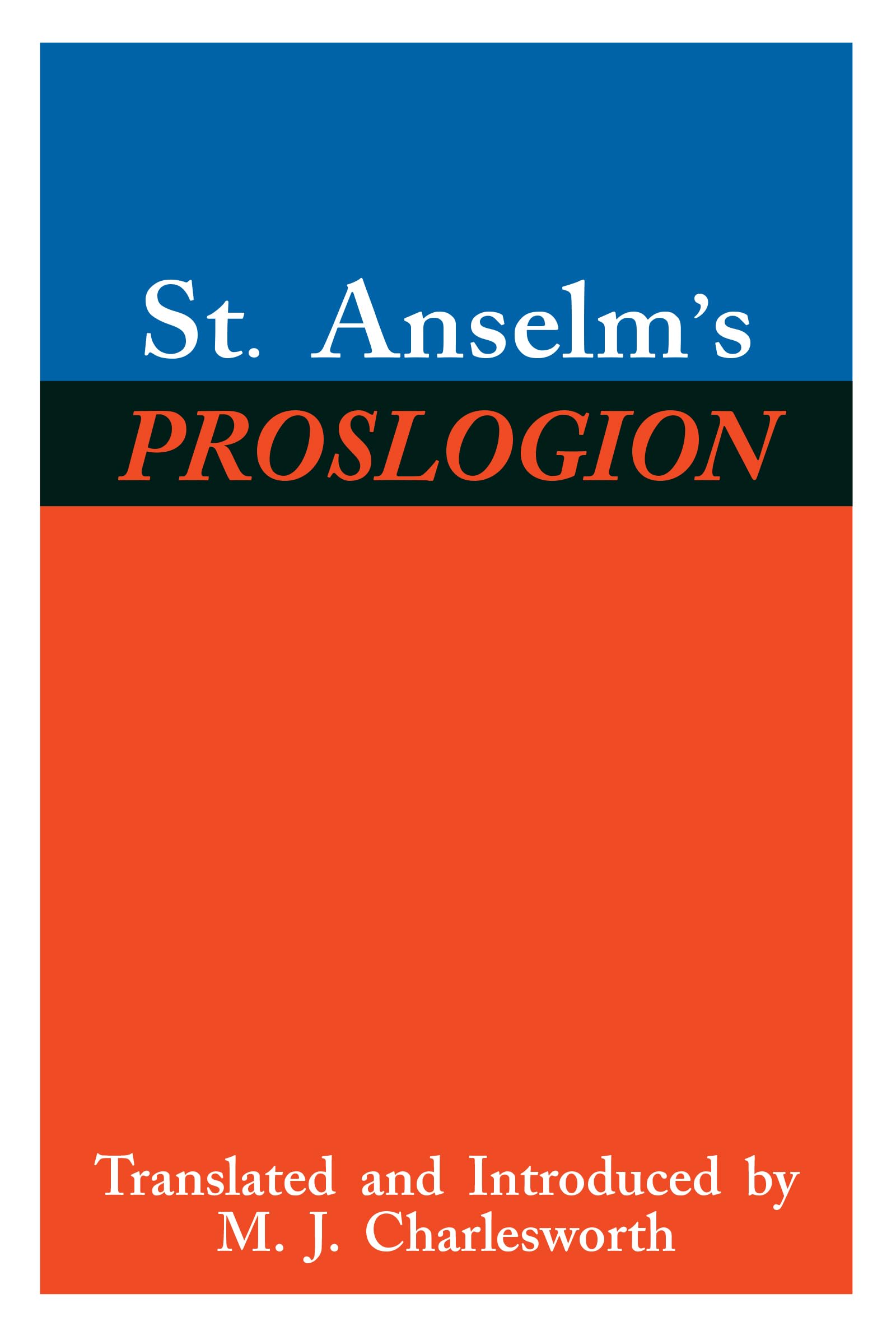 Proslogion.by Anselm, Charlesworth  New 9780268016975 Fast Free Shipping<|