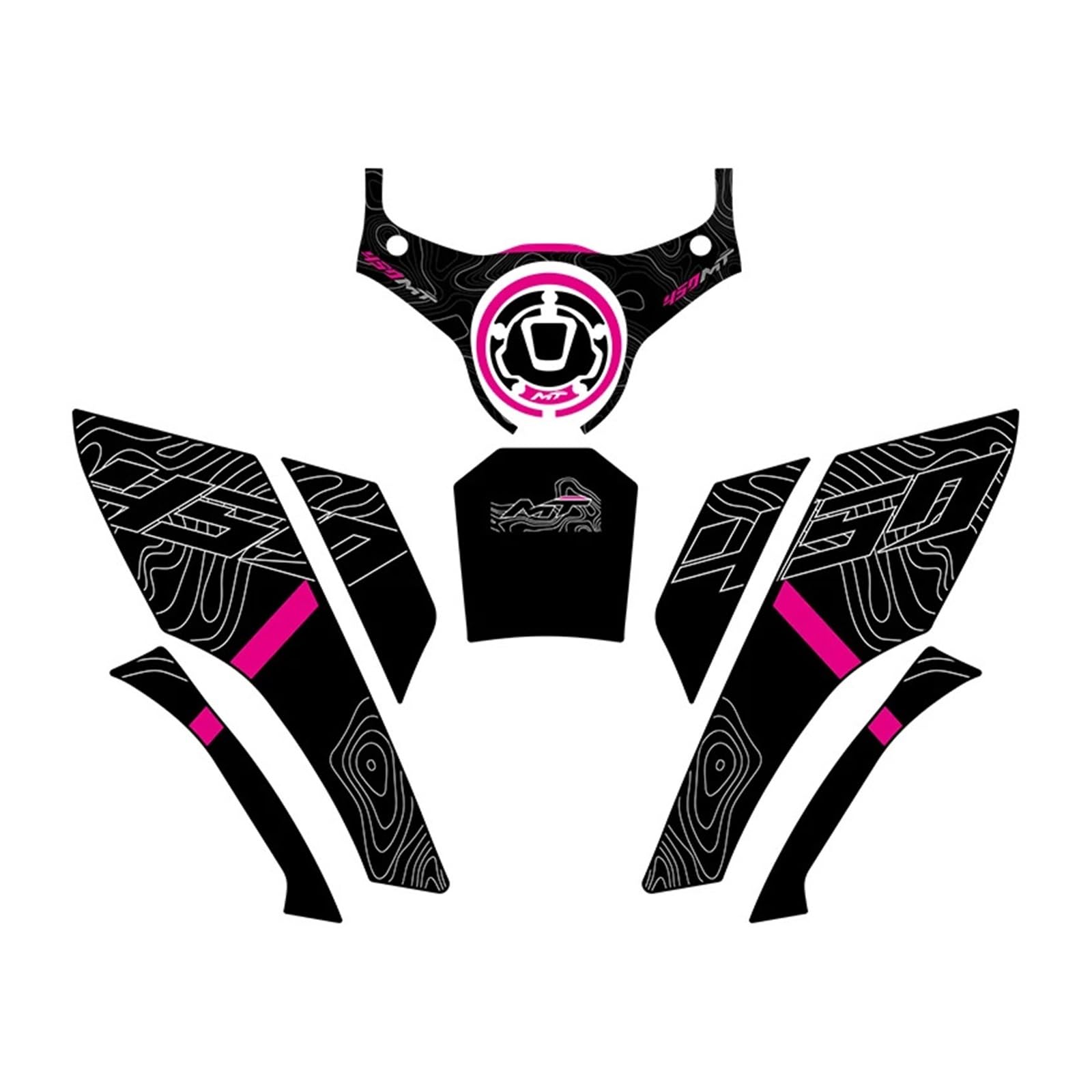 Motorbike Tank Pad Sticker for 450MT 450 MT