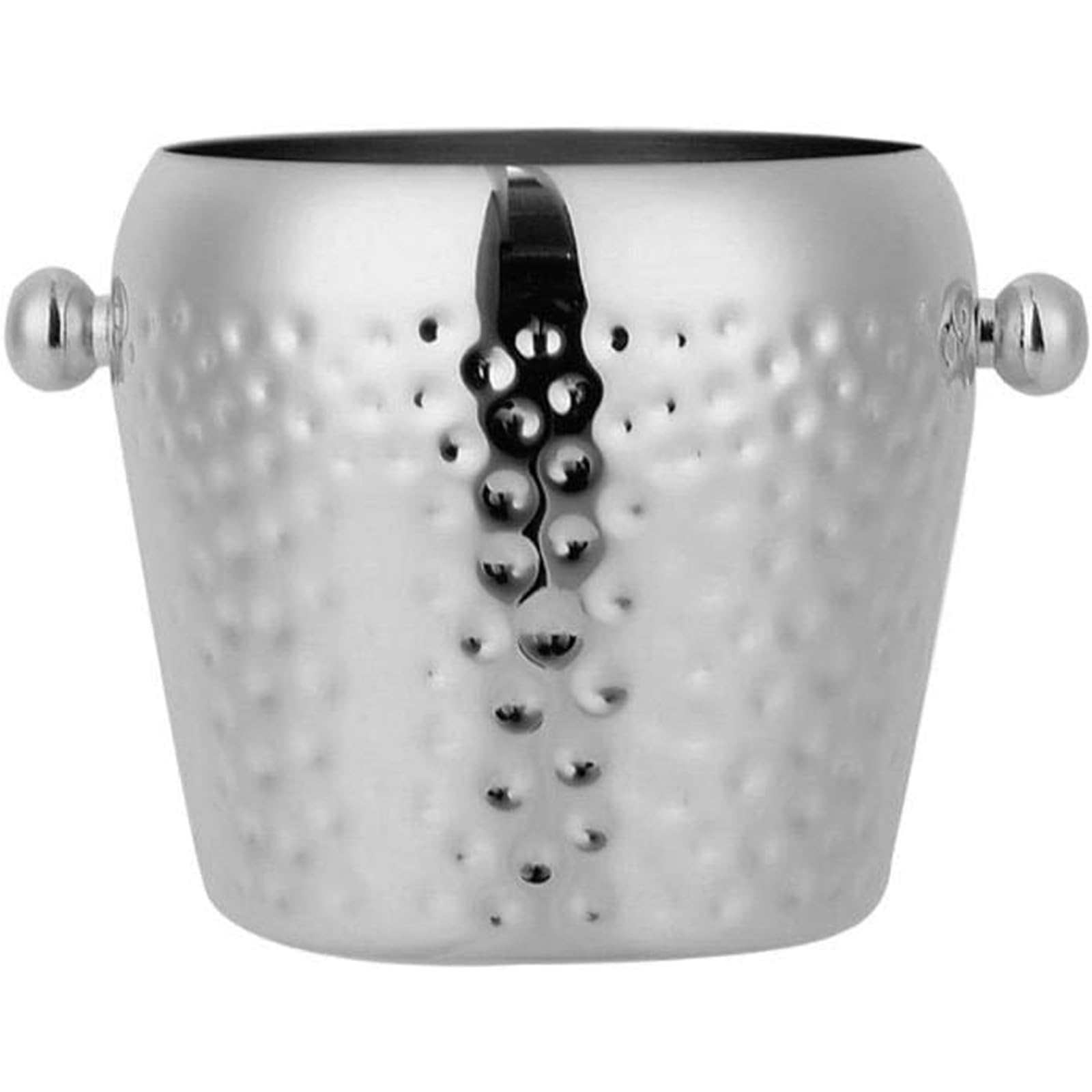 Cubitera Botella Vino Cubo de Hielo de Acero Inoxidable Mango de Transporte fácil Bebida Recipiente de Hielo Redondo para Vino de champán Cerveza Suministros de Bar de Fiesta de Cerveza