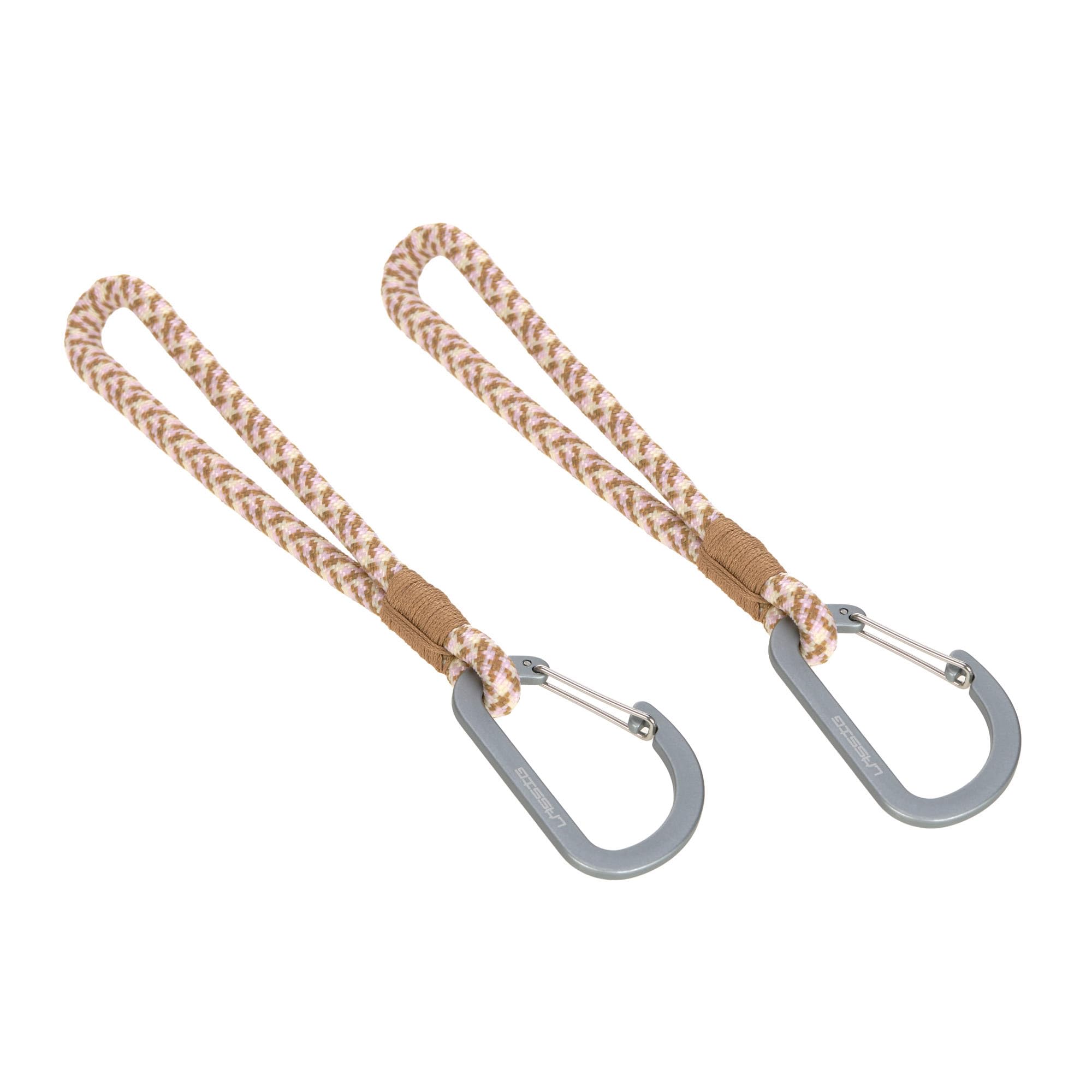 LÄSSIG Stroller Hooks 2 pezzi camel vanilla lavend