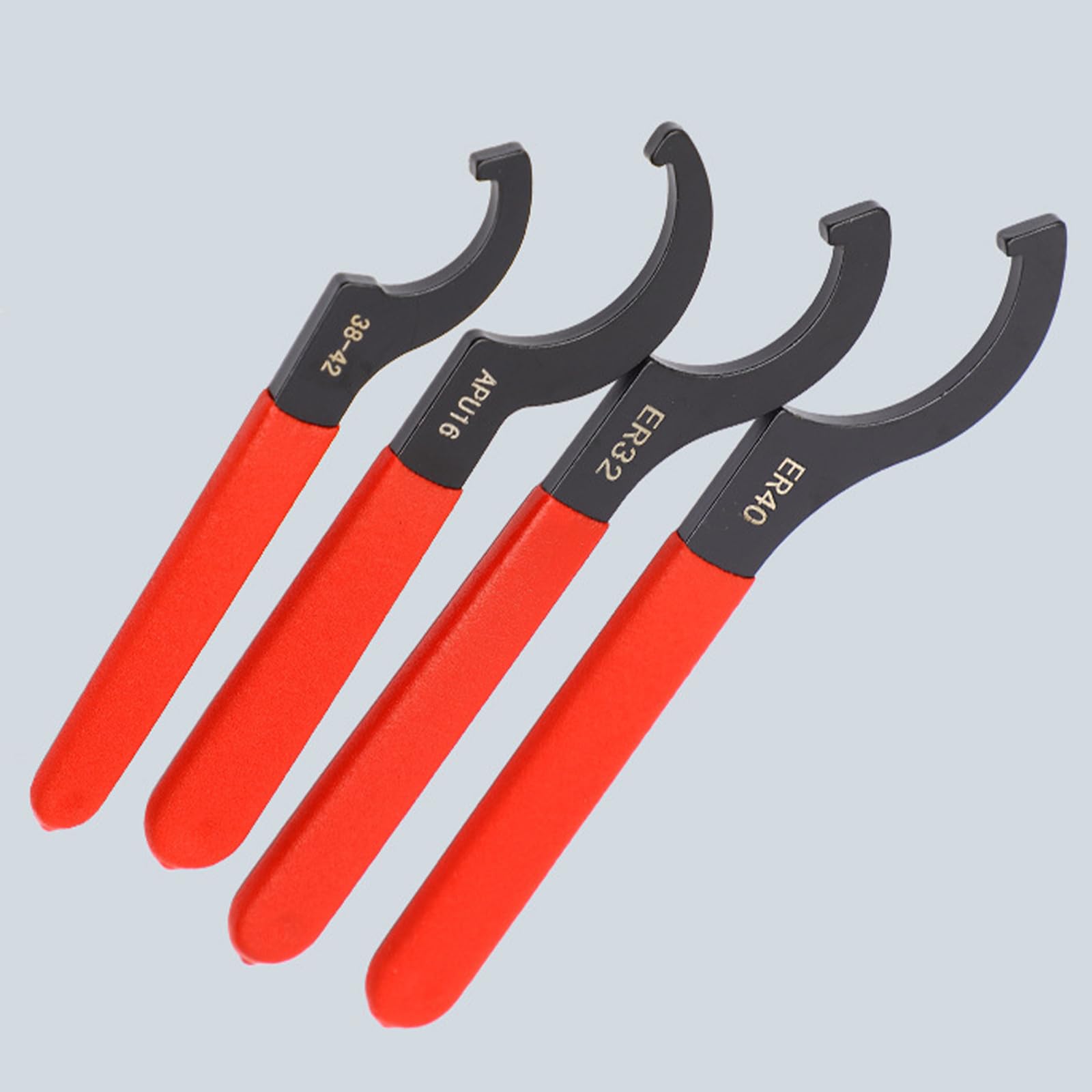 Vokowin 4pcs Coil Over Wrench Shock Spanner Adjustable C Shape Wrenches Tool Fits Most Coilovers Shocks (K412-4) - Image 3