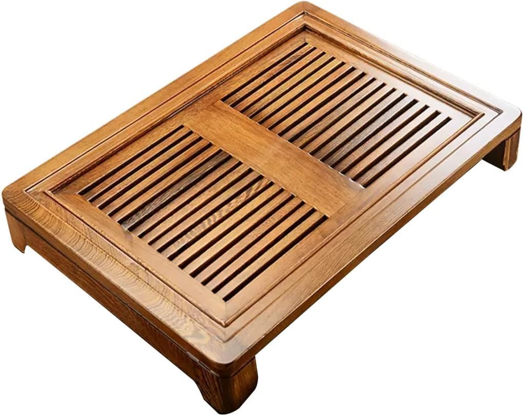 XYIANG Tea Tray, Tea Plate, Kongfu Tea Tray, Tea Tray Type Reservoir, GongFu Tea Tray, Square Tray for Chinese Gongfu Tea Table with Storage Tray