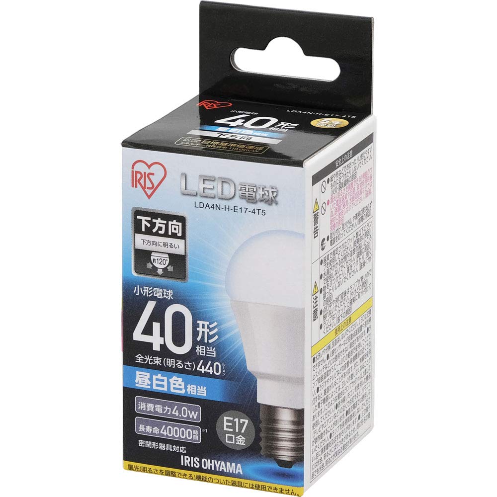 Amazon | 【節電対策】 アイリスオーヤマ LED電球 E17 下方向タイプ