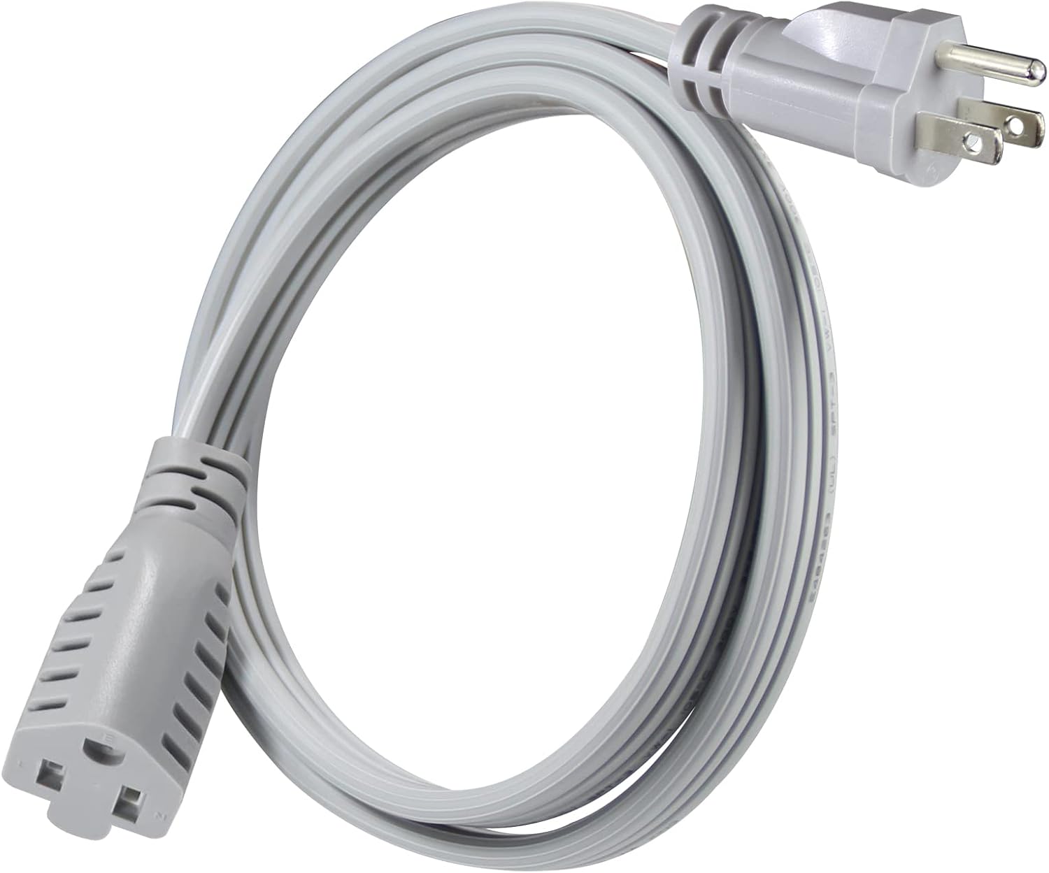 KUNCAN Appliance Power Extension Cord Heavy Duty 14/3 AWG Parallel 3 Prong Low Profile Flat