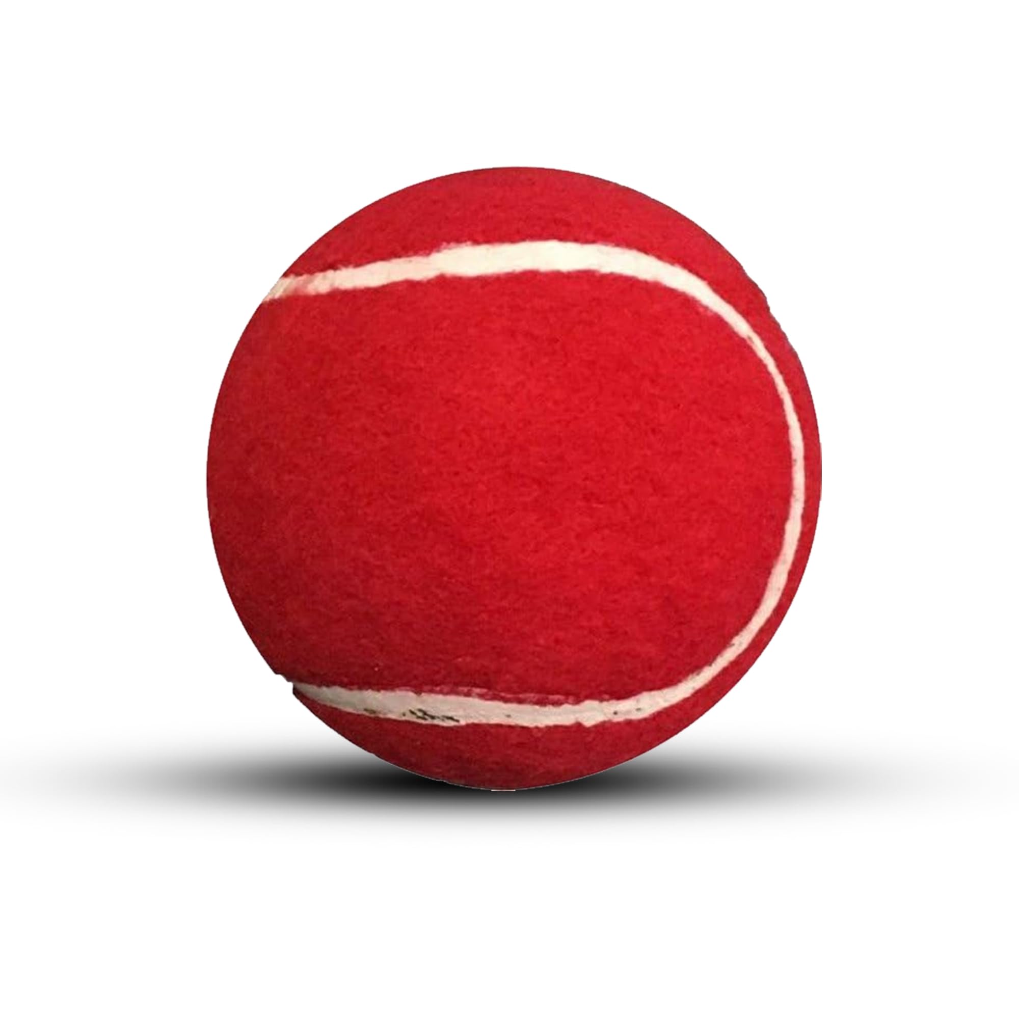 ND Sports Heavy Duty Cricket Tennis Balls (120gm) - Premium Rubber Balls for Cricket Training, Swingball Sets & Outdoor Play (Redx1)
