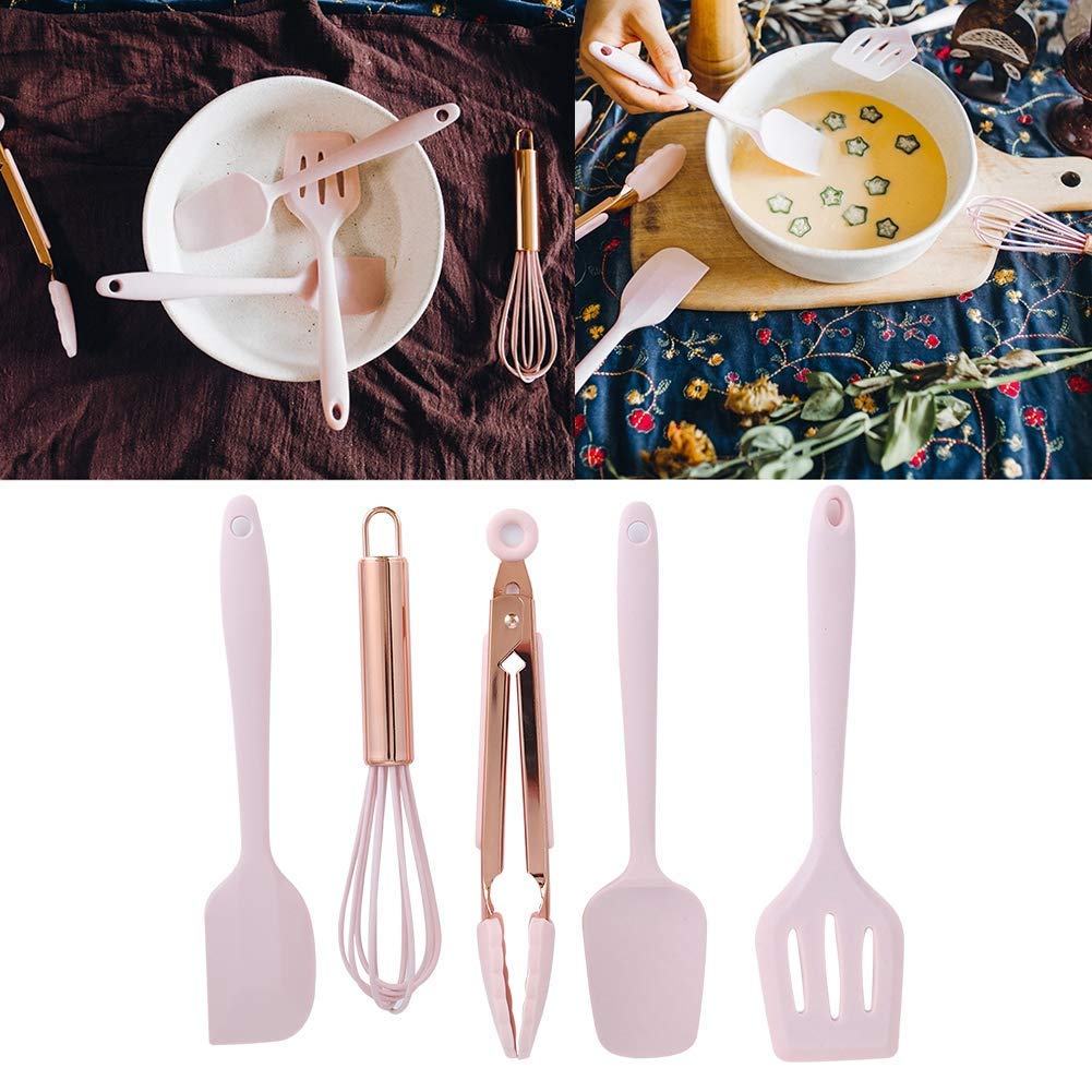 Dough Scraper,Small Silicone Dough Spatula Set,Mini Silikonspatel,Flaschen Spatel,6PC Dishwasher Safe for Cooking,Baking,Cake Decorating Schönheit Und Küche Wiederverwendbar Verschiedene Größen