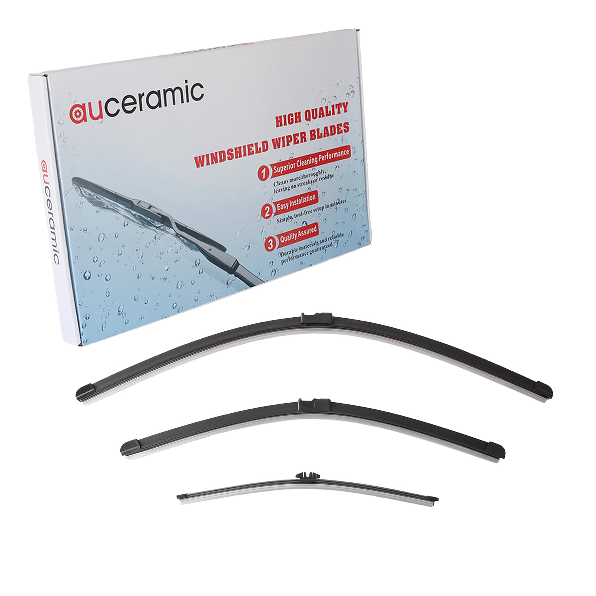 AUCERAMIC N52 N55 for X3 xDrive28i Front and Rear Windshield Wiper Blades