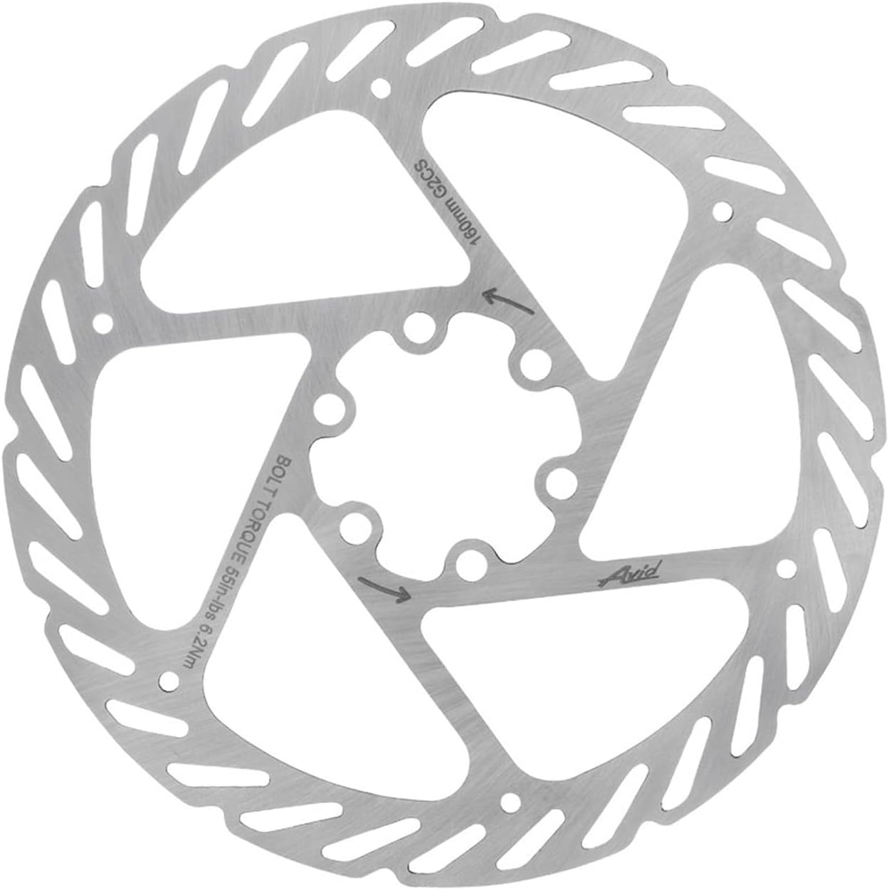 Avid G2 CleanSweep Disc Brake Rotor - 180mm, 6-Bolt, Silver