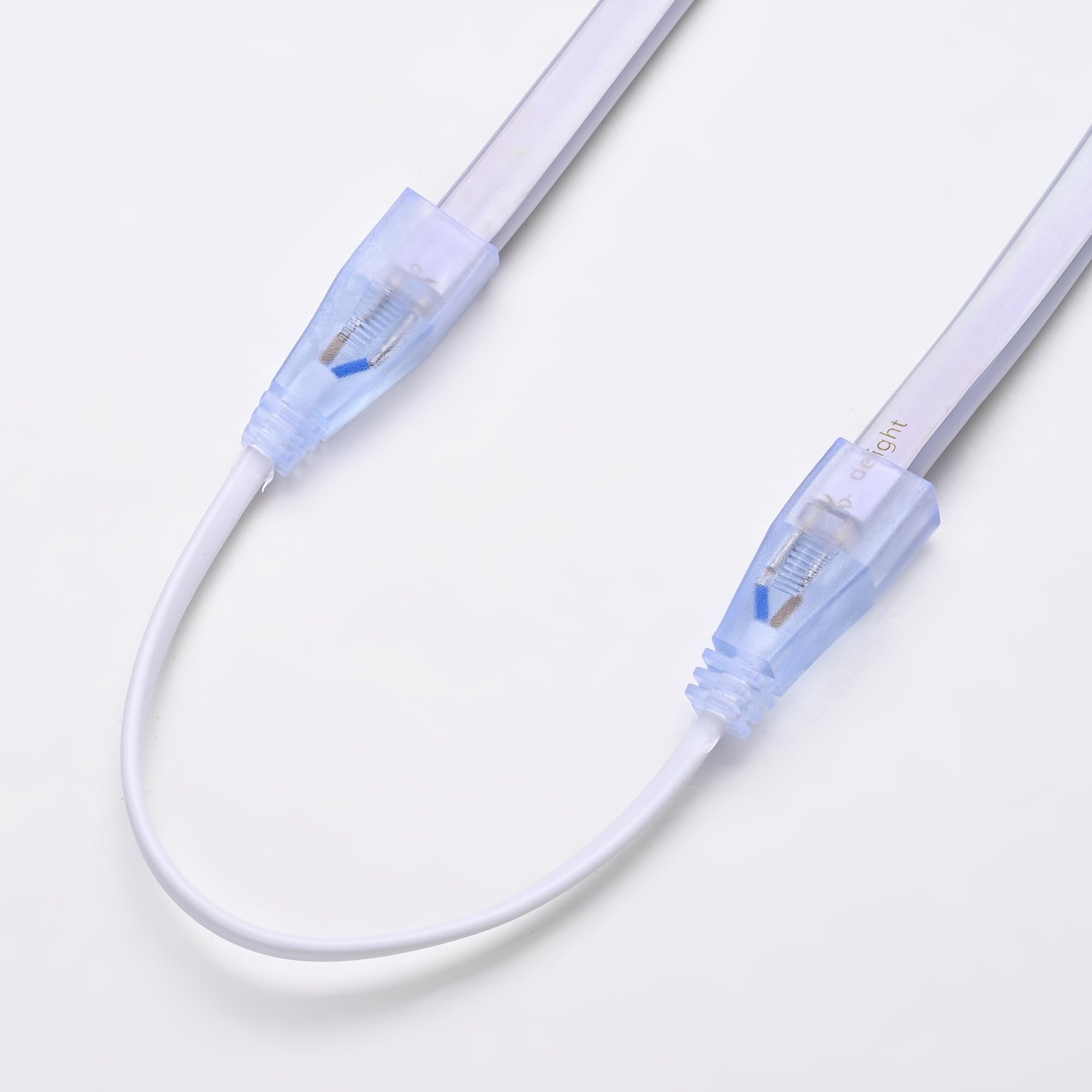 DELight Set of 10 Extension Cord Cable Wire for LED Neon Rope Light with Pin