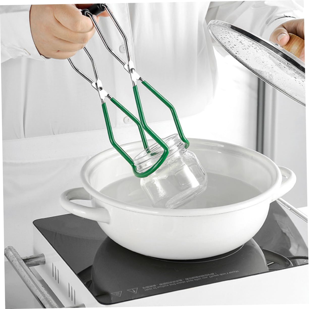 IMIKEYA 7-teiliges Set Konserven-werkzeugsatz Pint Bausätze Sprießen Fritteuse Bausatz Deckel Trichter Luftdicht Ofen Ausrüstung Gadgets Induktionstopf Getränk Spitze Co Maschine Green Pp