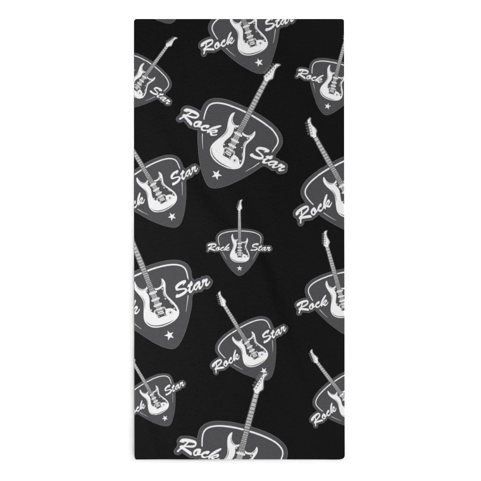 TXFBTRFSA Bass-Guitar Rocks-Music Hand Towels for Adult Face Towel Bath Beach Swim Accessories