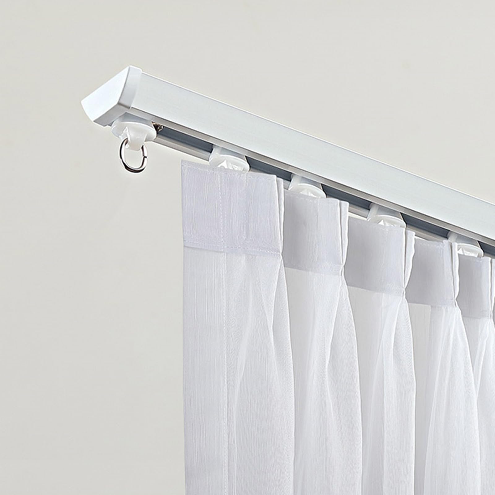 天井カーテンレールセット Amazon.co.jp: 超薄型天井カーテンレール、アルミカーテンレール
