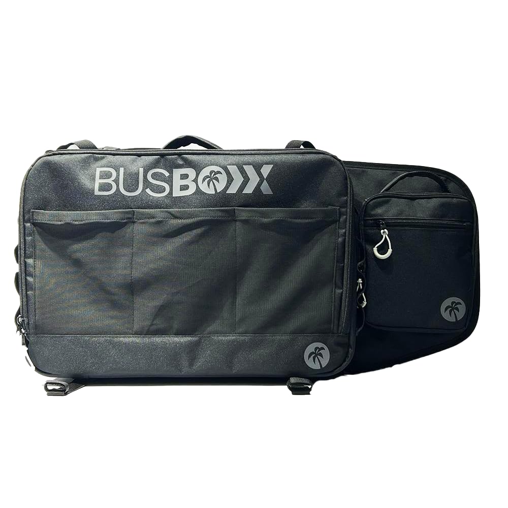 Bus-Boxx BUSBOXX windowBOXX Fenster Organizer mit Verdunklung für Volkswagen T7 Transporter, T7 Caravelle & Ford Tourneo Custom V710, 25L, 100% Polyester, Schwarz oder Beige (Schwarz, Beifahrerseite)