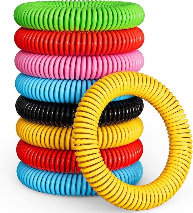 ASZTRIK Mosquito Repellent Bracelets Bands for Adults & Kids – Pack of 4, Natural DEET-Free, Waterproof & Stretchy Anti-Mosquito Wristbands for Outdoor, Hiking, Camping, Travel Protection