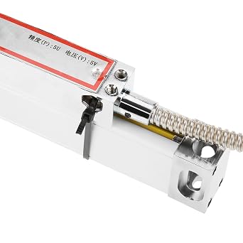 Linear Scale, 300mm 12 Linear Scale Lathe Mill Digital Readout Encoder for JCS900-2AE / 3AE DRO with Installation Accessories, Accurate,Stable and Very