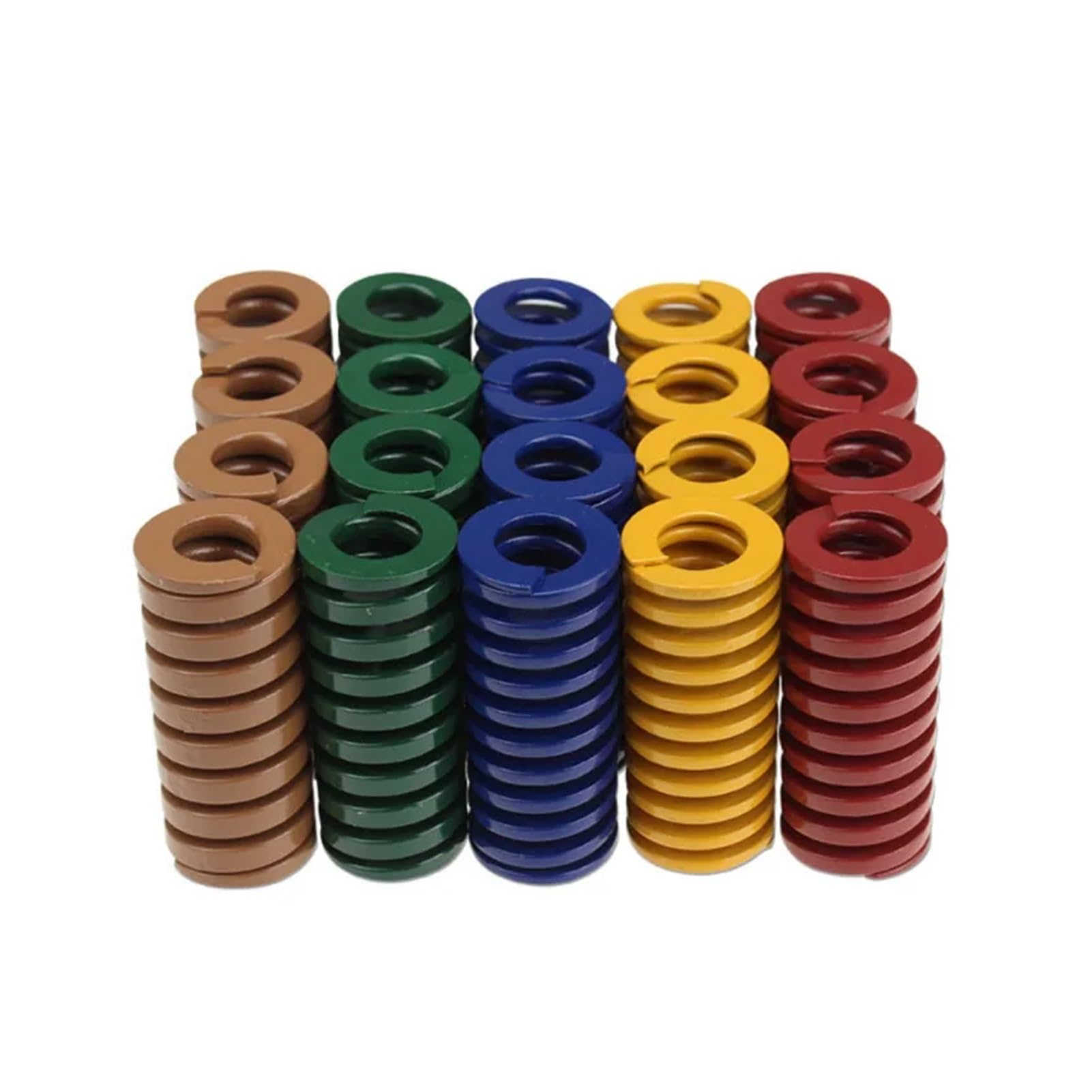 1 resorte de troquel. | Resorte de estampado en espiral de acero de aleación OD50mm ID25mm L20-200mm(50x25x200mm,Yellow)