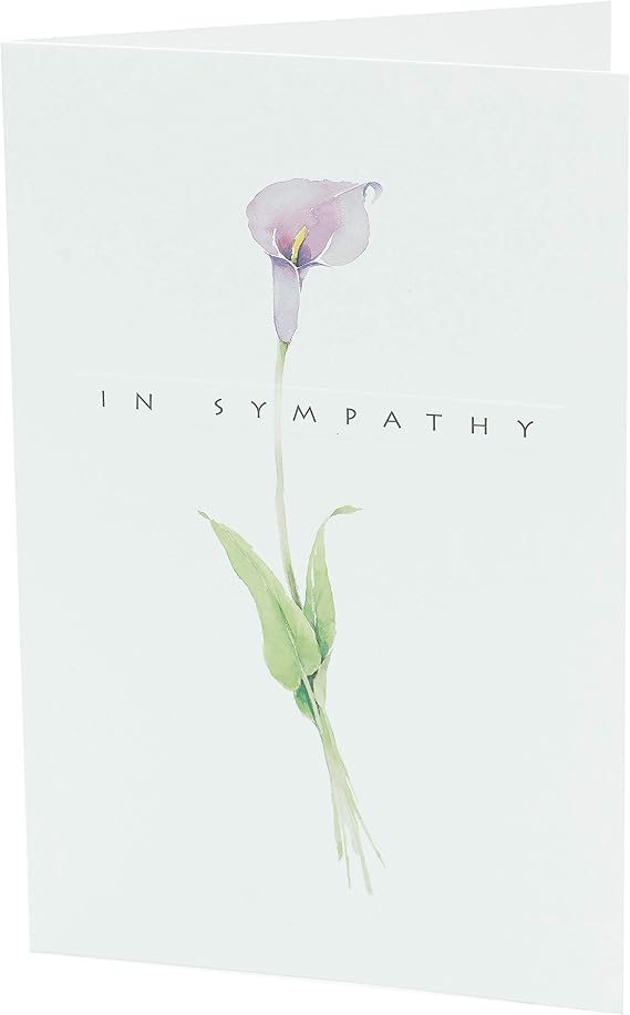 UK Greetings | Sympathy Card | Delicate Design | With Envelope