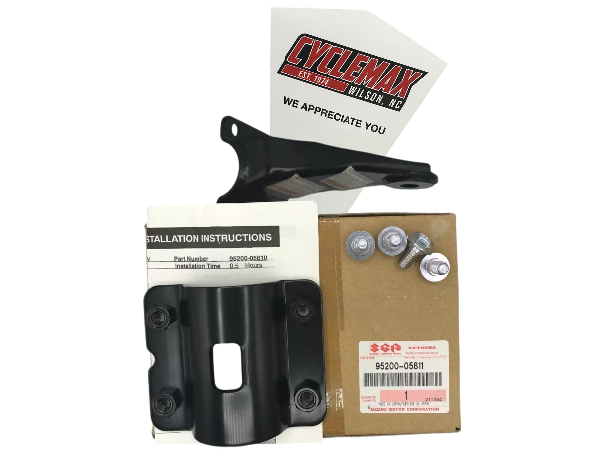 Cyclemax One Pack compatible with Suzuki Trailer Hitch 95200-05811 Contains One Trailer Hitch 95200-05811 and a Funnel