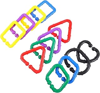 Toddmomy 12 Pçs Arco-Íris Arco Pendurado Anéis De Bebê Brinquedos De Berço De Bebê Carrinho De Bebê Anéis De Carrinho De Bebê Anéis De Brinquedo Brinquedos De Bebê Carrinho Fosco