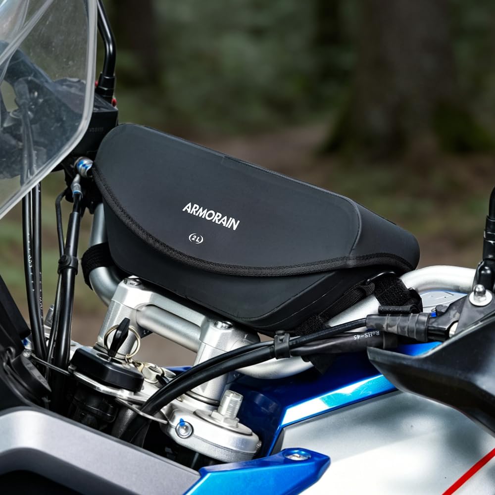 Borsa anteriore per Manubrio della Moto, Universale, Adatta per Qualsiasi moto, con Tracolla, per Escursioni avventure