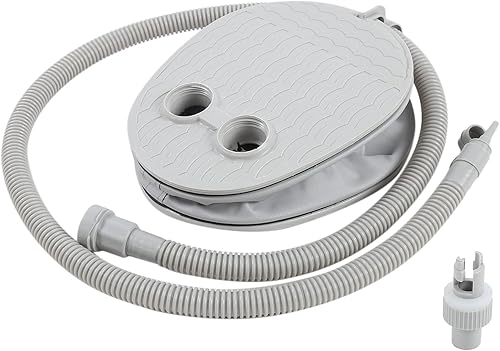 Bomba de aire de pie portátil de 5000CC de volumen, bomba de pie con manguera de 63.0 in, inflable para sofás incluye 3 boquillas para todas las