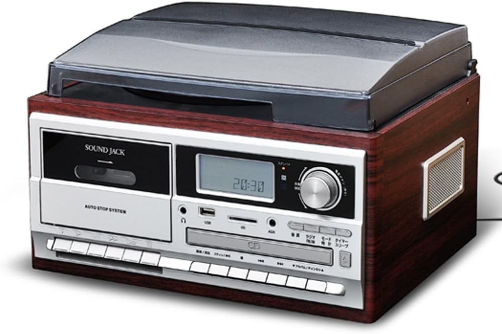 パソコン不要でダビング マルチレコードプレーヤー ブラウンウッド VS-M009 ベルソス