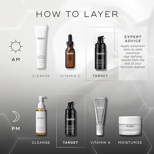 Miniatura 9 de Medik8 Liquid Peptides Advanced MP - Suero peptídico - Suero facial para reducción de arrugas - Hidratante y apoya el colágeno, ácido hialurónico -