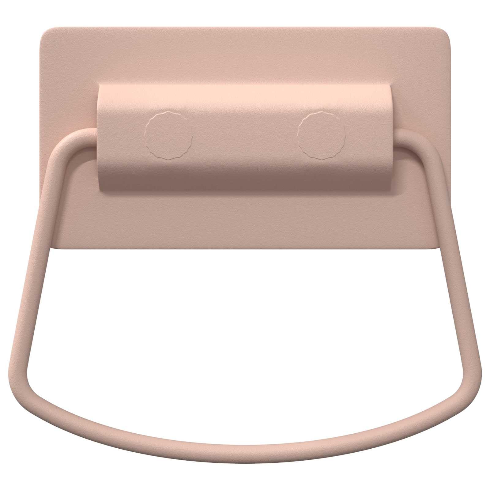 Mangloder - Juego de 2 tiradores de metal con recubrimiento en polvo rosa de 85 x 45 mm para muebles, puertas de armario, cajones, cómodas, armarios de cocina, baño, salón, duraderos, fáciles de