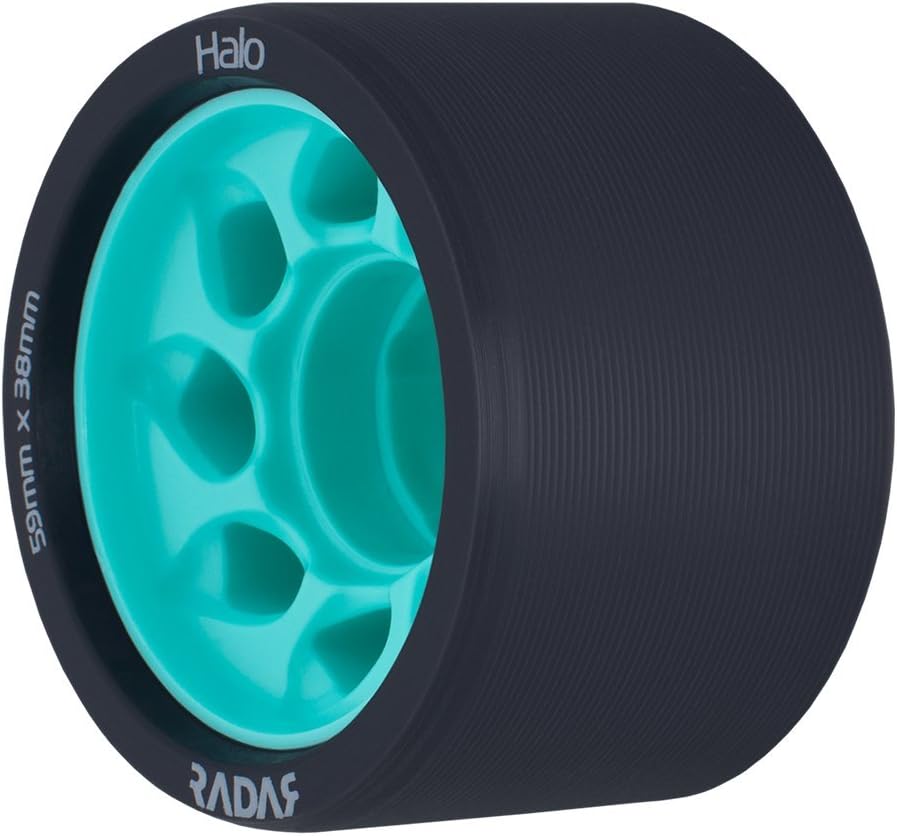 Radar Wheels - Halo - Roller Skate Wheels - 4 Pack of 38mm x 59mm Wheels