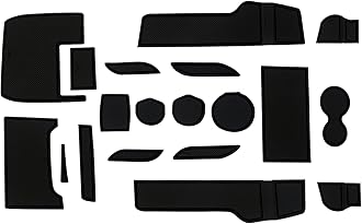 Asgohme Fit for Honda Civic 2016-2021 (Hatchback) Accessories, Upgraded Custom Non-Slip Cup Holder Inserts, Center Console Liners, Door Pocket Pads, Interior Anti-Dust Liner Mats (21-PCS, Black Trim)